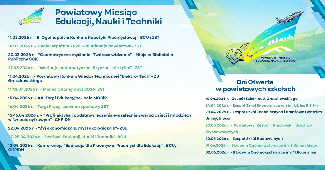 Trwa Powiatowy Miesiąc Edukacji, Nauki i Techniki Trwa Powiatowy Miesiąc Edukacji, Nauki i Techniki