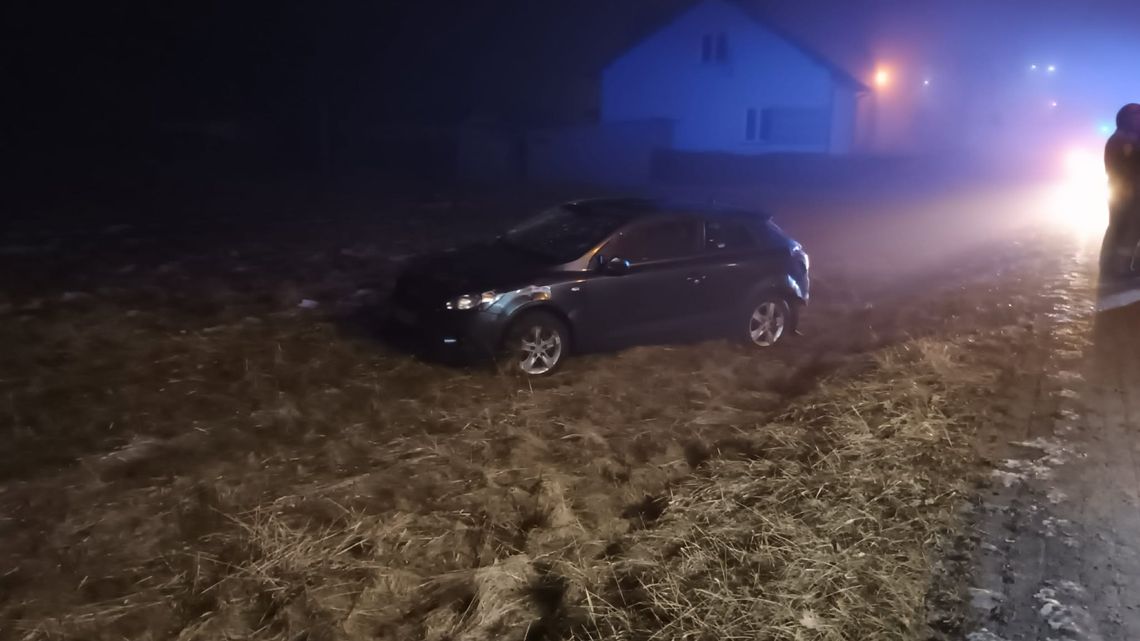 UWAGA! Wypadek, ruch odbywa się wahadłowo