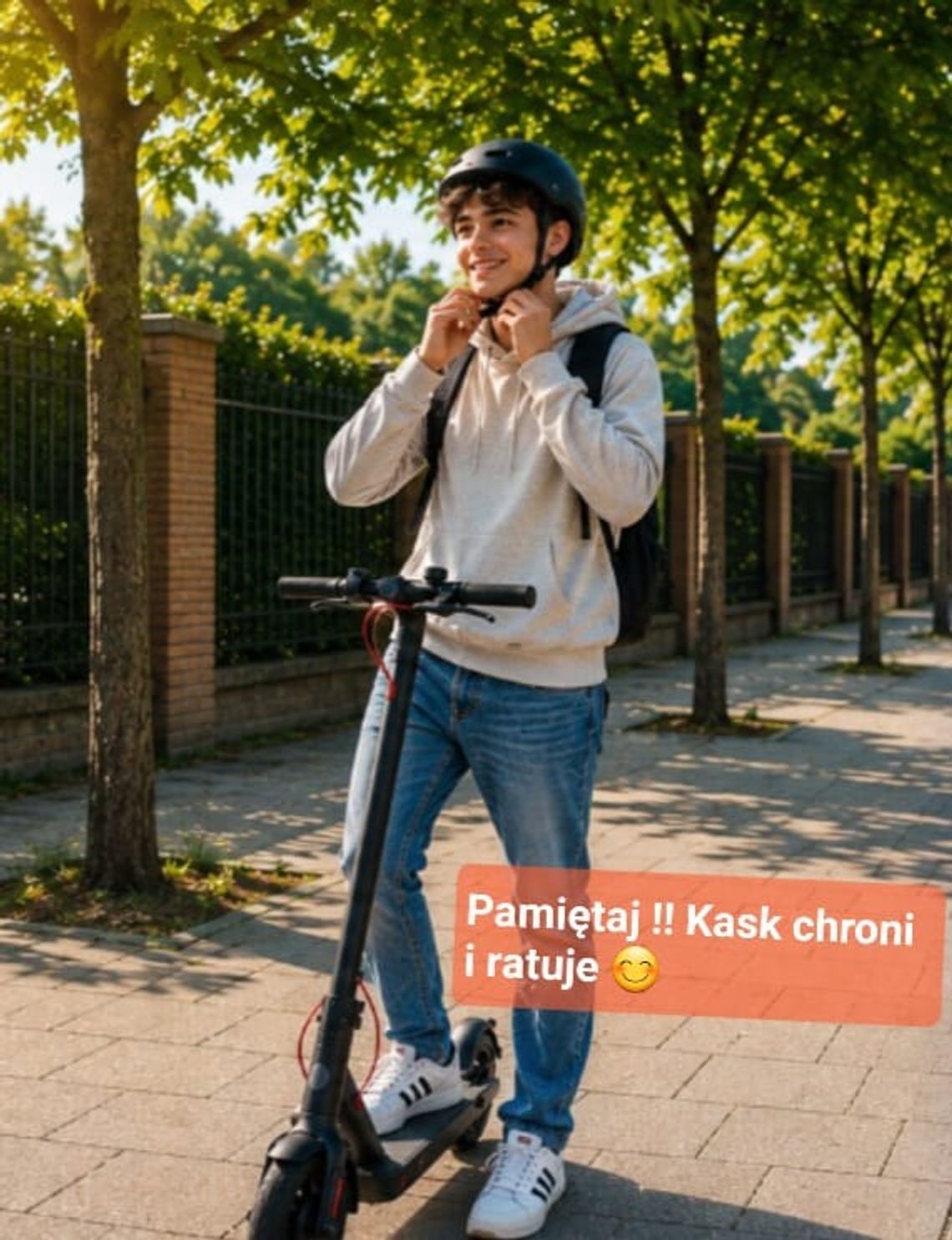 Używanie kasków nie tylko przez osoby do 16. roku życia zwiększa bezpieczeństwo Używanie kasków nie tylko przez osoby do 16. roku życia zwiększa bezpieczeństwo