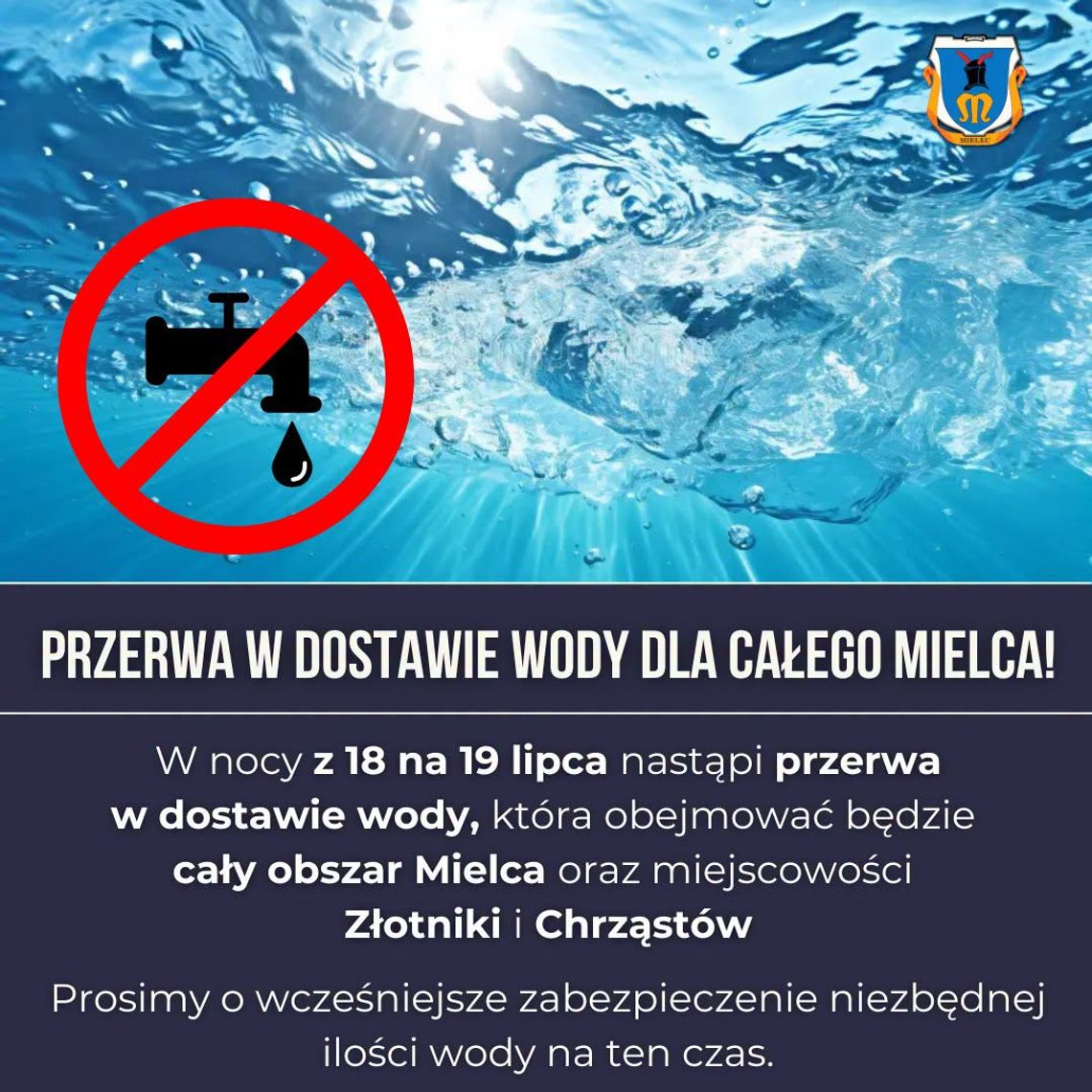 WAŻNE! Nie będzie wody w Mielcu. Sprawdź kiedy WAŻNE! Nie będzie wody w Mielcu. Sprawdź kiedy