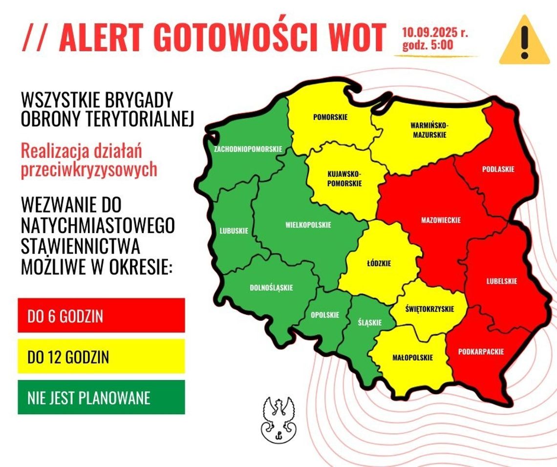WOT podnosi alert gotowości