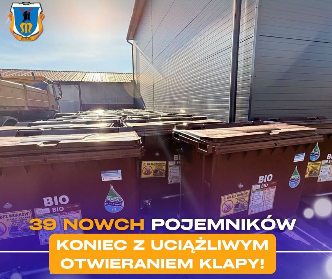 Wygodna segregacja. Nowe pojemniki BIO już w Mielcu