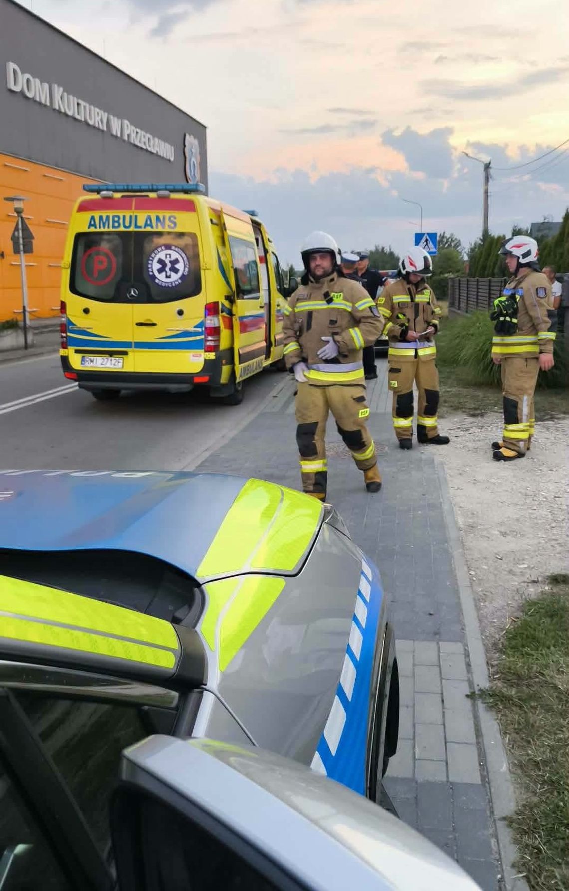 WYPADEK w Przecławiu z udziałem hulajnogi
