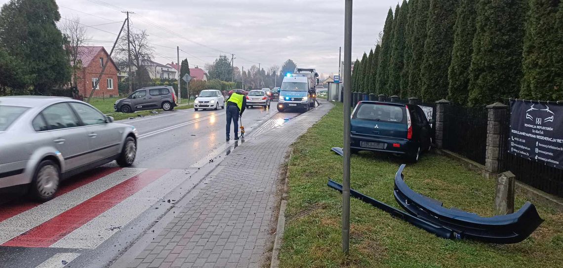 Wypadek w Rzemieniu. Jedna osoba trafiła do szpitala