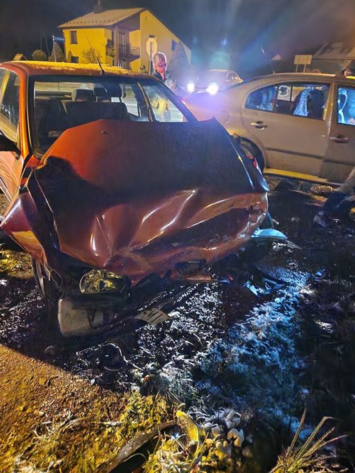 Wypadek w Żarówce! Kolizja dwóch samochodów osobowych!