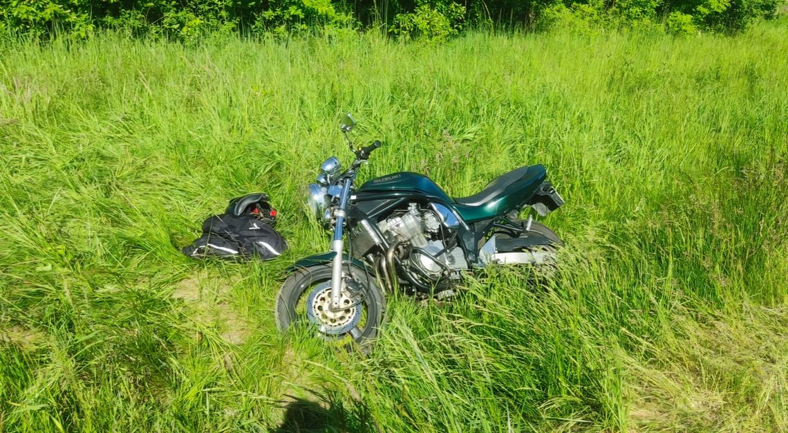 Wypadek z udziałem motocyklisty w Chorzelowie