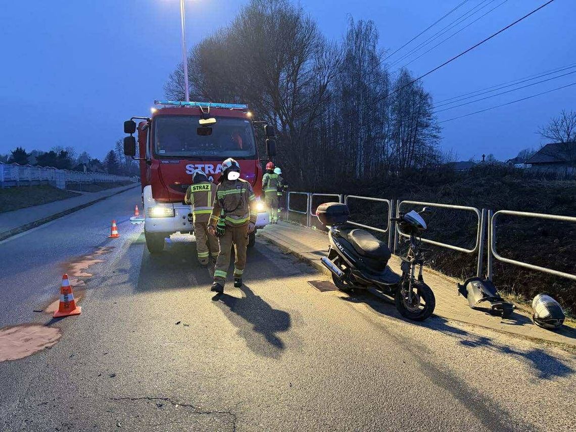 Wypadek z udziałem skutera Wypadek z udziałem skutera