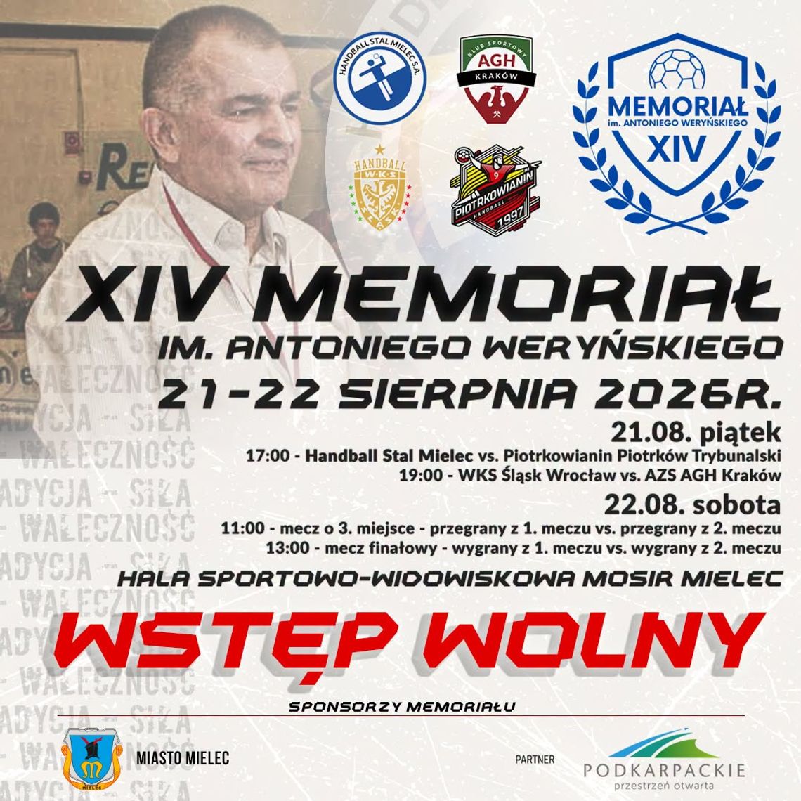XIV Memoriał im. Antoniego Weryńskiego w piłce ręcznej w Mielcu XIV Memoriał im. Antoniego Weryńskiego w piłce ręcznej w Mielcu