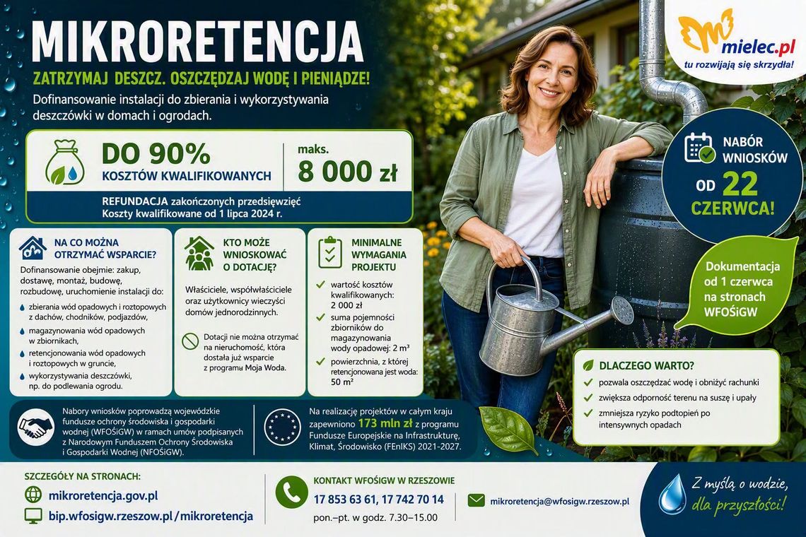 Zbieraj deszczówkę i zyskaj do 8 tysięcy dotacji Zbieraj deszczówkę i zyskaj do 8 tysięcy dotacji