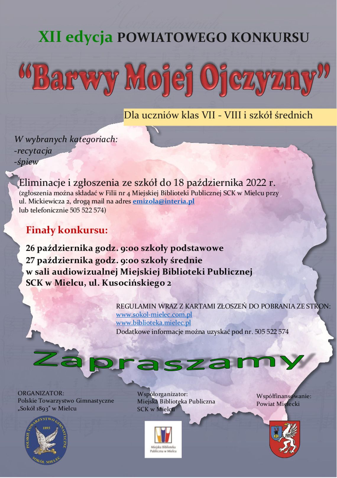 Zbliża się konkurs „Barwy Mojej Ojczyzny”