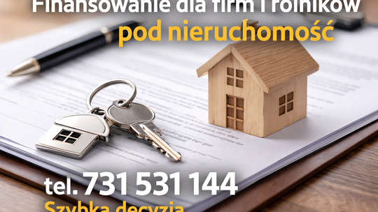 POŻYCZKI POD ZABEZPIECZENIE NIERUCHOMOSCIA NAWET NA 5 LAT
