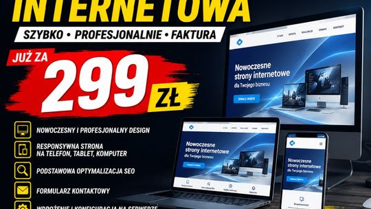 Strona internetowa ZA 299 Zł ★ SZYBKA REALIZACJA | stronaza299.pl