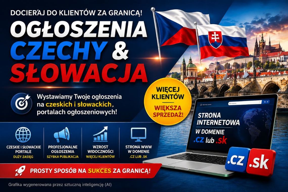 Dotrzyj z ofertą do Czech i na Słowację przez ogłoszenia Dotrzyj z ofertą do Czech i na Słowację przez ogłoszenia