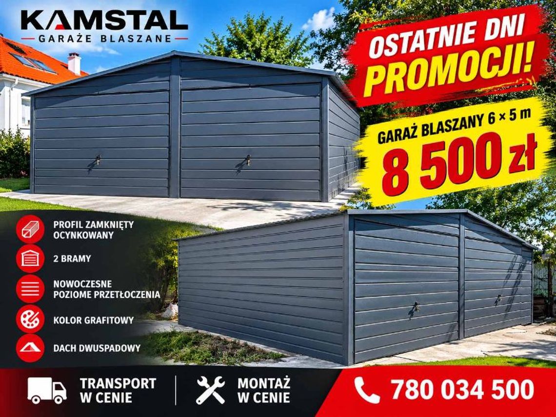 Garaż Blaszany 6x5 antracytowy 1szt W okazyjnej Cenie dostępna Garaż Blaszany 6x5 antracytowy 1szt W okazyjnej Cenie dostępna