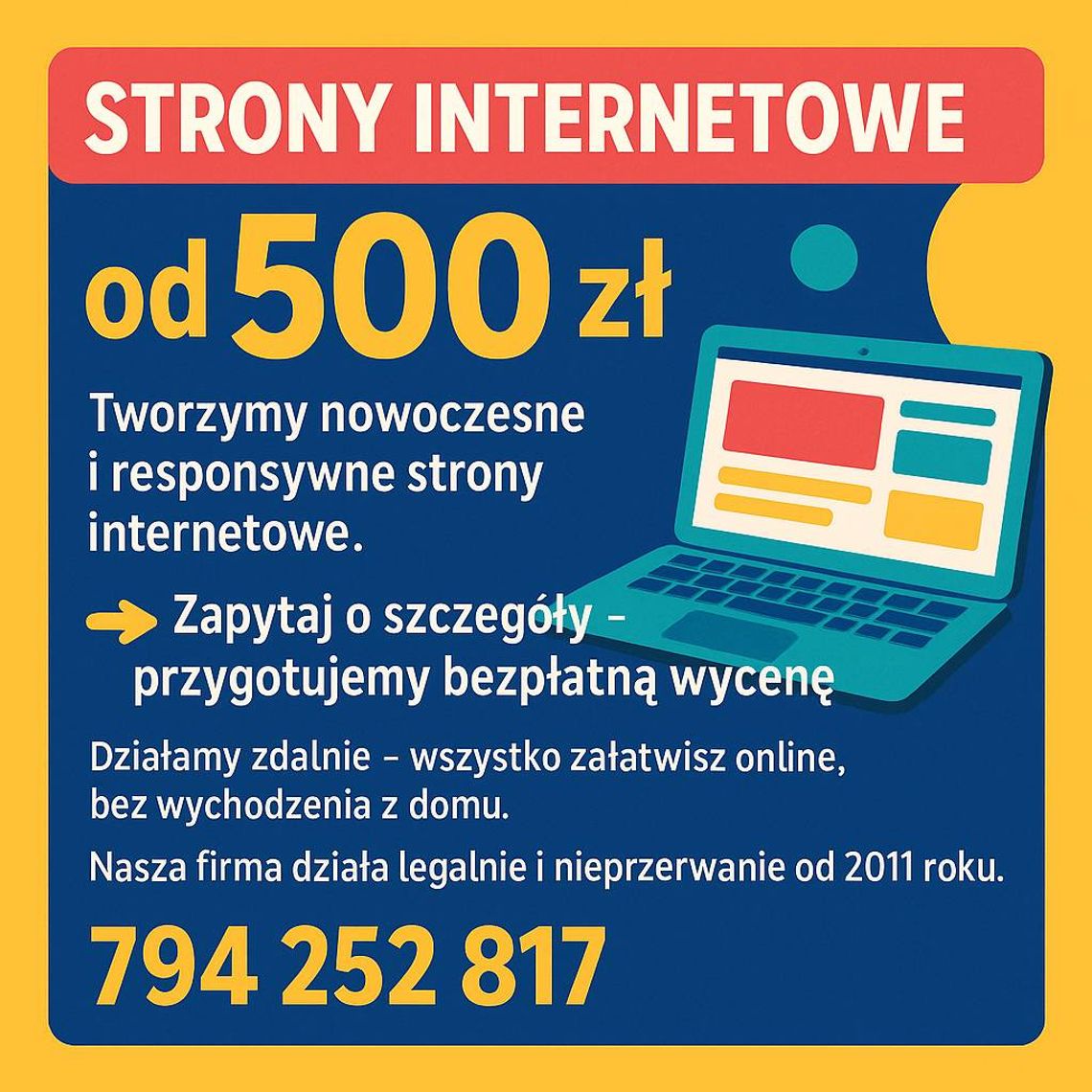 Nowoczesne strony www od 500 zł - zamów już dziś! Gotowa nawet w kilka dni! Nowoczesne strony www od 500 zł - zamów już dziś! Gotowa nawet w kilka dni!