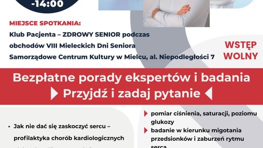 Badania i warsztaty " Zdrowy senior" już w poniedziałek