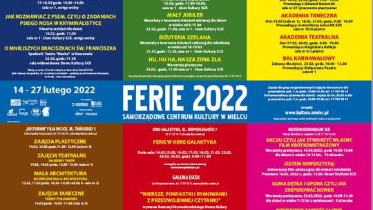 Ferie zimowe w Mielcu, zobacz program!