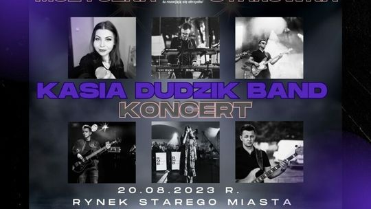 Koncert Kasi Dudzik Band na mieleckim Rynku