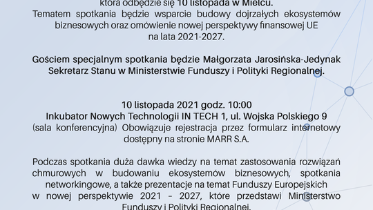 Konferencja technologiczna Agencji Rozwoju Regionalnego MARR S.A.