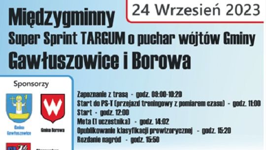 Miedzygminny "Super Sprint Targum" o puchar wójtów gminy Gawłuszowice i Borowa
