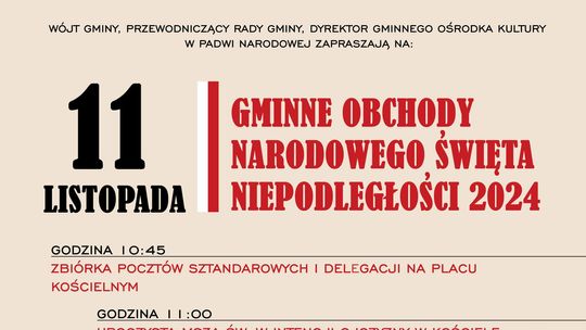 Obchody 11 listopada w gminie Padew Narodowa