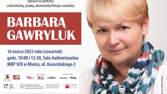 Spotkanie z Barbarą Gawryluk w Miejskiej Bibliotece Publicznej