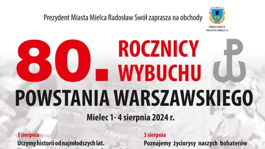 Uczczą 80. rocznicę Powstania Warszawskiego