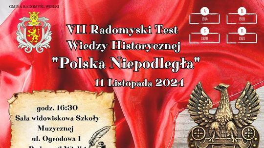 VII Radomyski Test Wiedzy Historycznej „Polska Niepodległa”