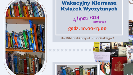 Wakacyjny Kiermasz Książek Wyczytanych w miejskiej bibliotece