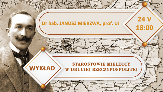Wykład dra. hab. Janusza Mierzwy prof. UJ „MIELECCY STAROSTOWIE W II RP” w Pałacyku Oborskich w Mielcu