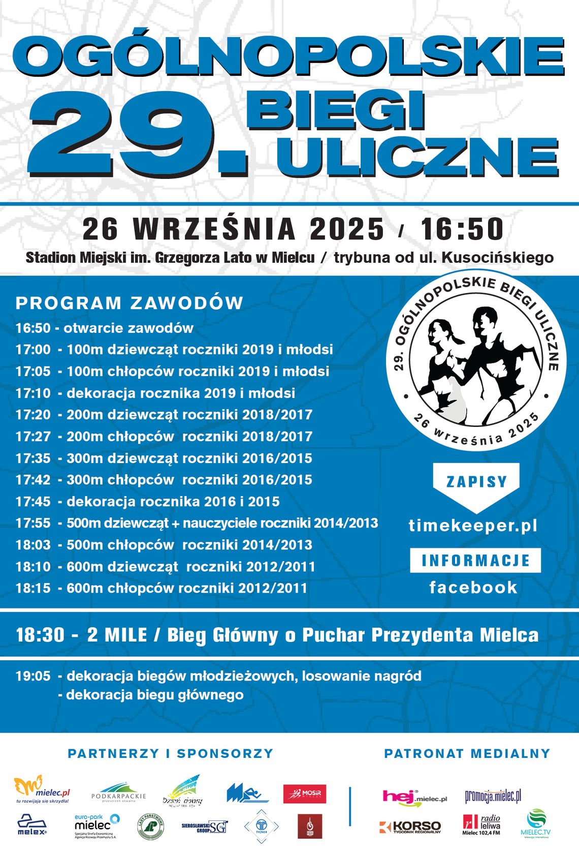 29. Ogólnopolskie Biegi Uliczne – Mielec 2025