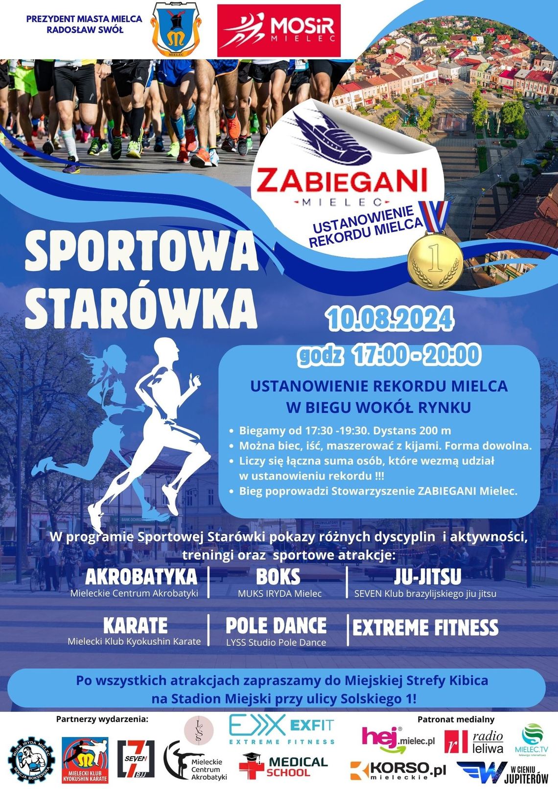 Będą ustanawiać rekord Mielca w biegu wokół rynku Będą ustanawiać rekord Mielca w biegu wokół rynku