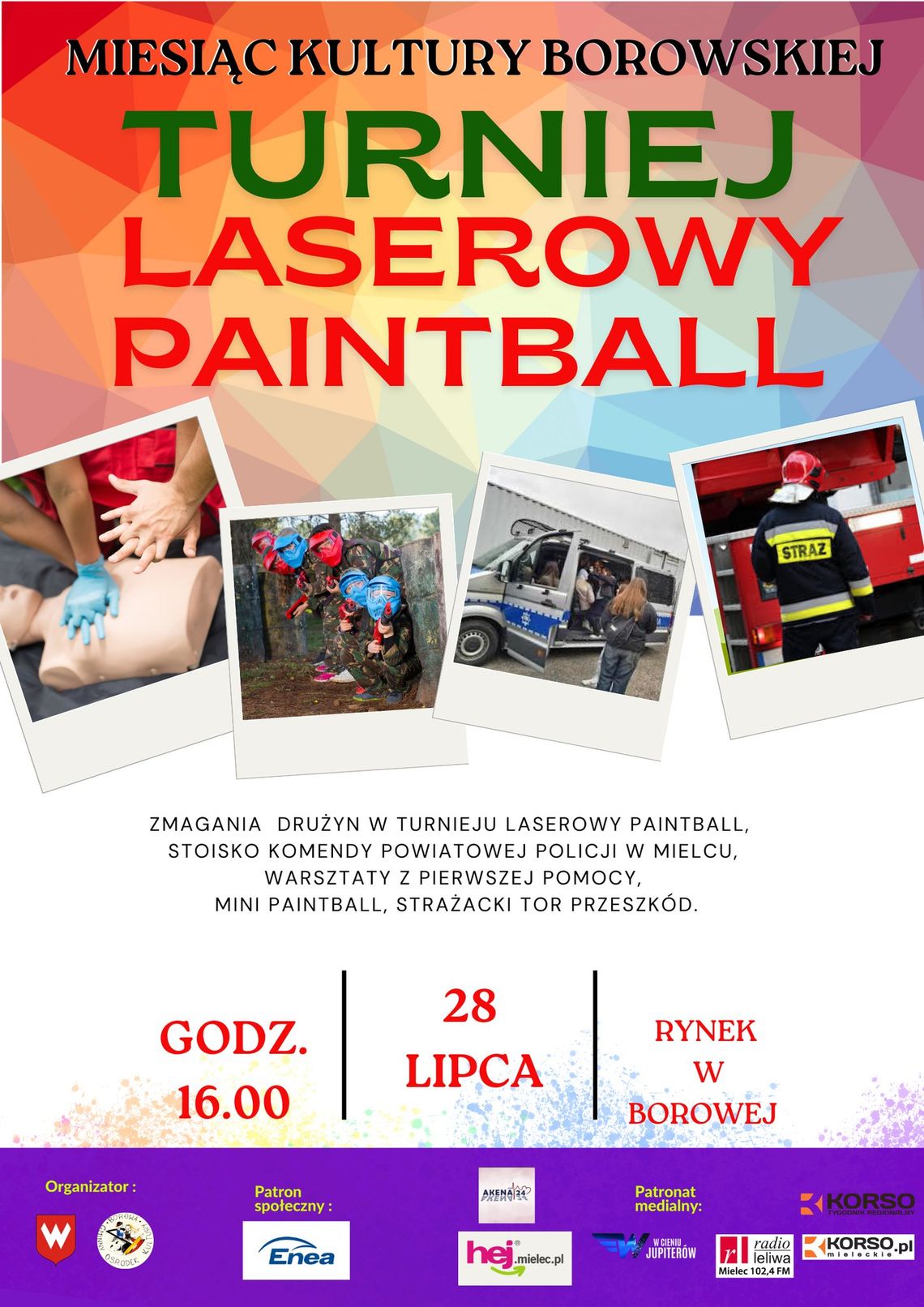 Borowa. Turniej laserowy paintball