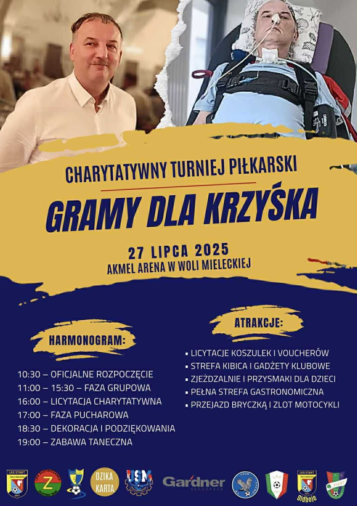 Charytatywny Turniej Piłkarski „Gramy dla Krzyśka” Charytatywny Turniej Piłkarski „Gramy dla Krzyśka”