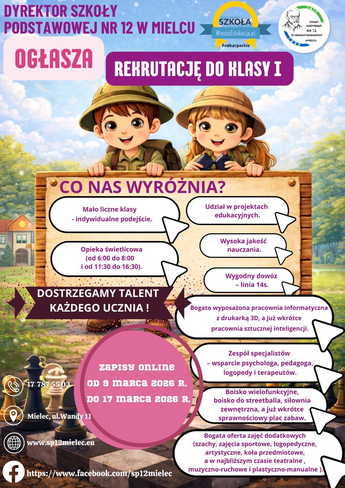 Dzień Otwarty w Szkole Podstawowej nr 12