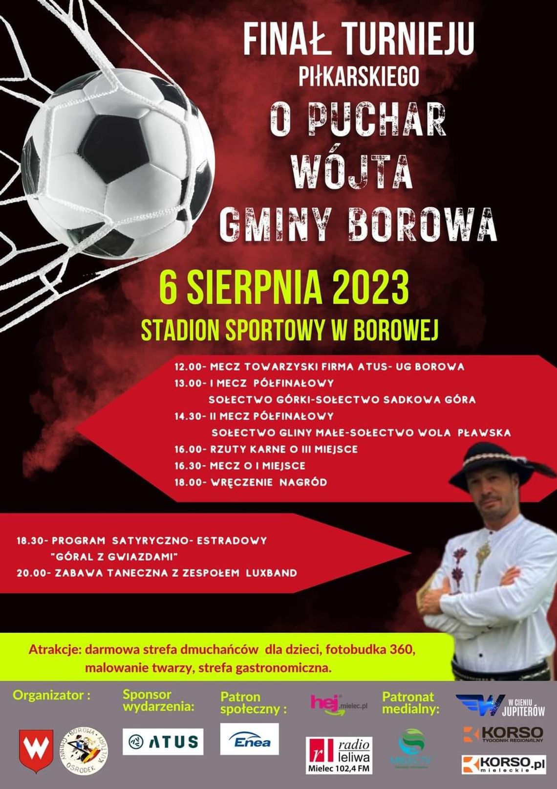 Finał turnieju piłkarskiego "O puchar Wójta Gminy Borowa"