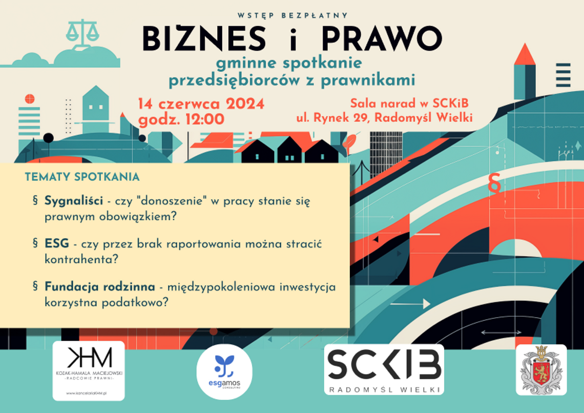 Gminne spotkanie przedsiębiorców z prawnikami pod hasłem "Biznes i prawo"