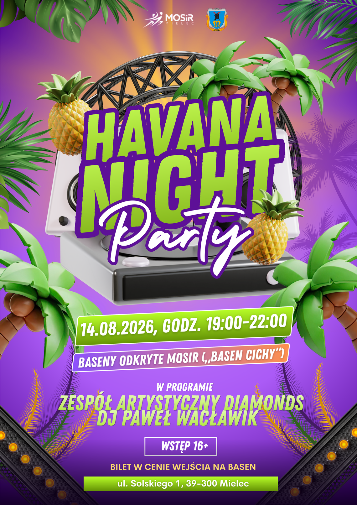 Havana Night Party na mieleckich basenach. Wieczór w rytmach latino już 14 sierpnia! Havana Night Party na mieleckich basenach. Wieczór w rytmach latino już 14 sierpnia!