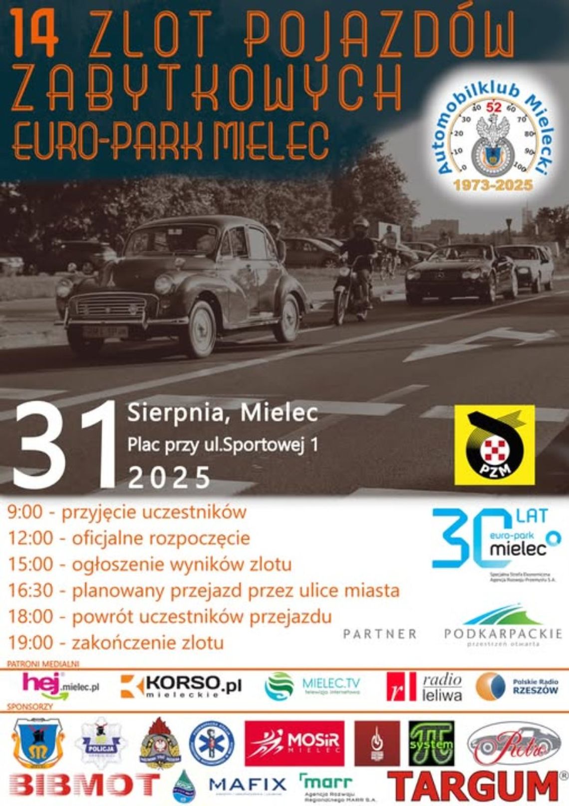 Już 31 sierpnia odbędzie się 14. Zlot Pojazdów Zabytkowych EURO PARK MIELEC Już 31 sierpnia odbędzie się 14. Zlot Pojazdów Zabytkowych EURO PARK MIELEC