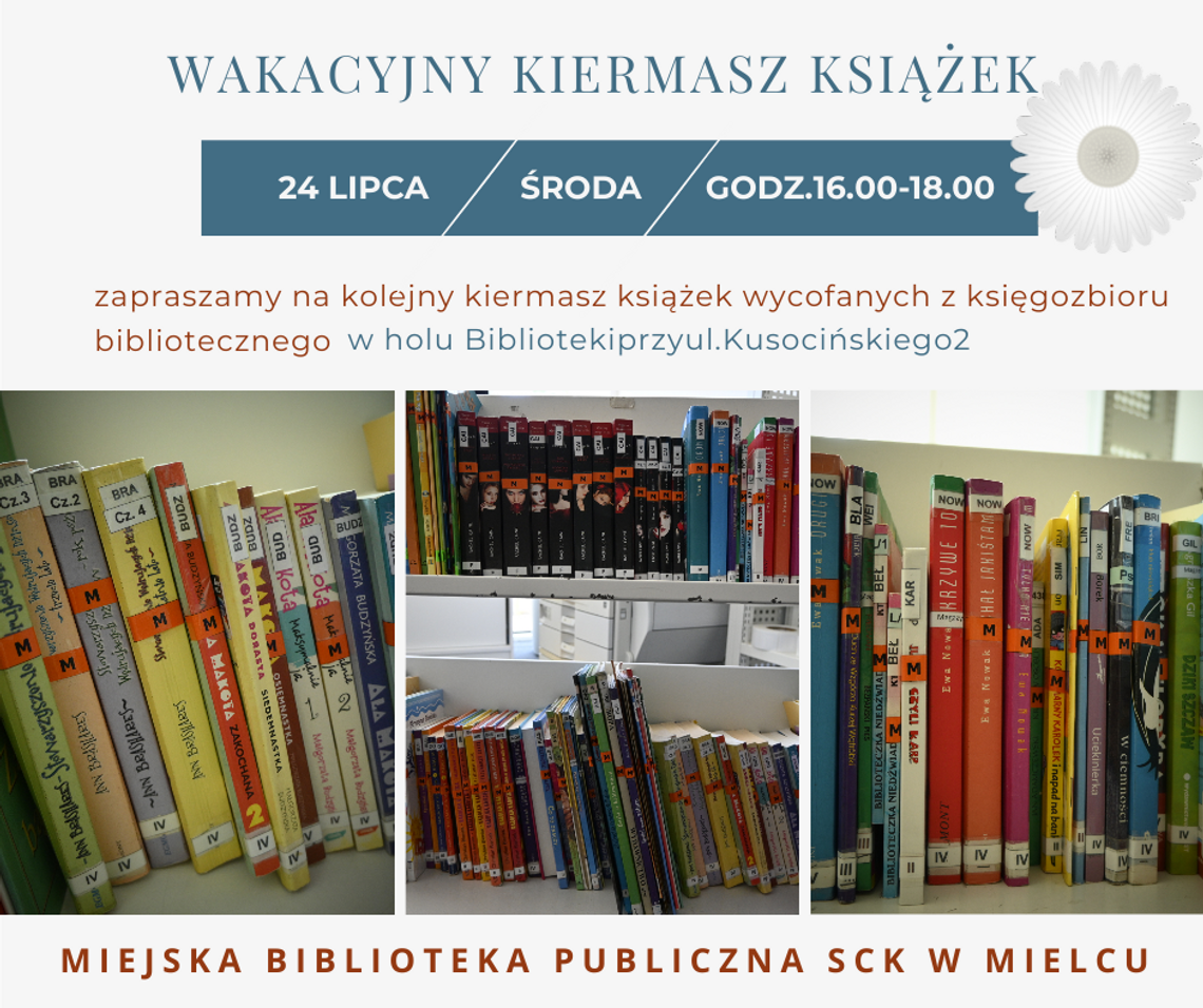 Kolejny - Wakacyjny Kiermasz Książek w Bibliotece Kolejny - Wakacyjny Kiermasz Książek w Bibliotece