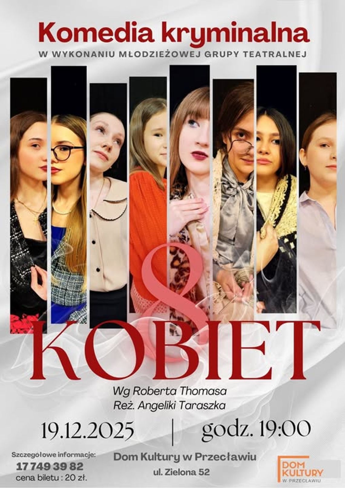 Komedia Kryminalna- "8 kobiet" już w piątek w Przecławiu