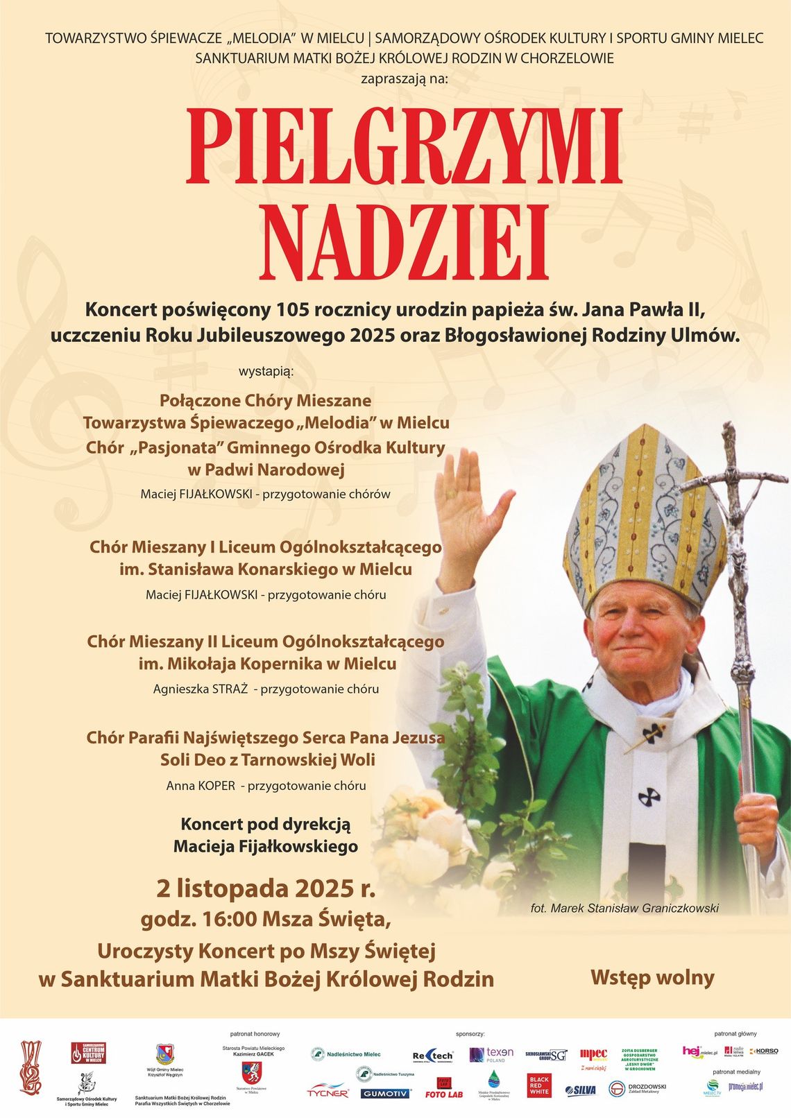 Koncert „Pielgrzymi Nadziei” w Chorzelowie. Koncert „Pielgrzymi Nadziei” w Chorzelowie.