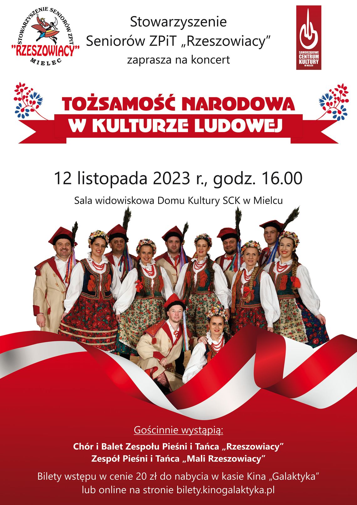 Koncert Stowarzyszenia Seniorów ZPiT „Rzeszowiacy" pt. „Tożsamość narodowa w kulturze ludowej" Koncert Stowarzyszenia Seniorów ZPiT „Rzeszowiacy" pt. „Tożsamość narodowa w kulturze ludowej"