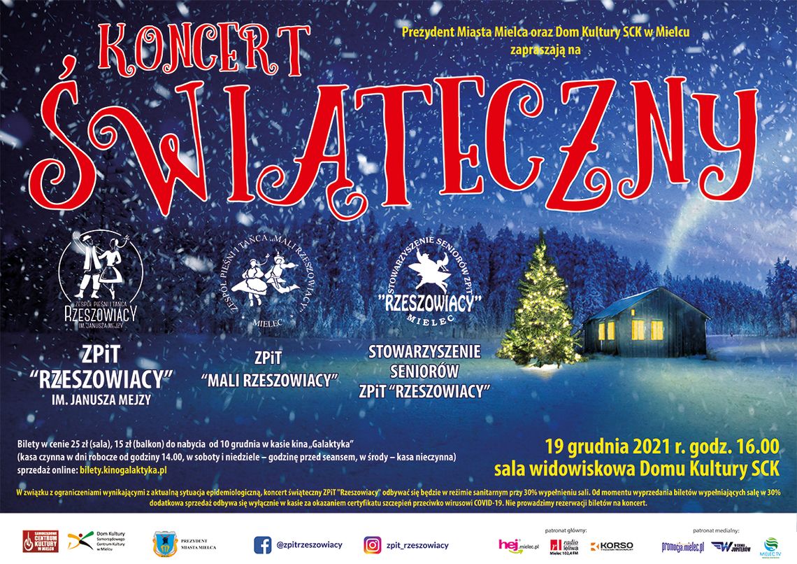 Koncert świąteczny Zespołu Pieśni i Tańca "Rzeszowiacy" im. Janusza Mejzy Koncert świąteczny Zespołu Pieśni i Tańca "Rzeszowiacy" im. Janusza Mejzy