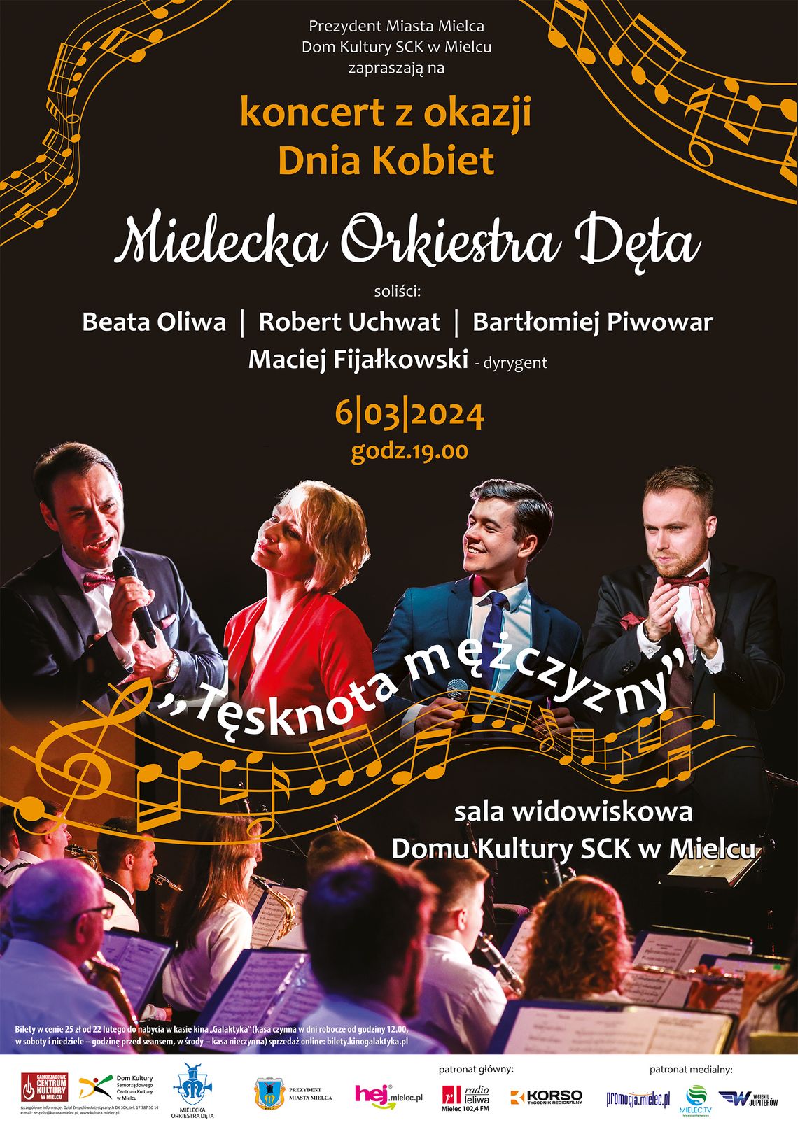 Koncert w wykonaniu Mieleckiej Orkiestry Dętej z okazji Dnia Kobiet Koncert w wykonaniu Mieleckiej Orkiestry Dętej z okazji Dnia Kobiet