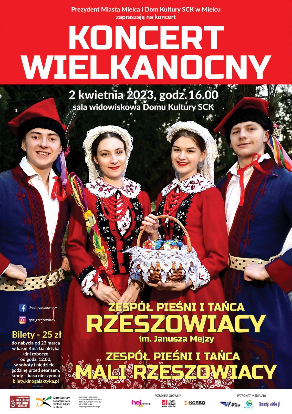 Koncert wielkanocny w wykonaniu Zespołu Pieśni i Tańca „Rzeszowiacy” Koncert wielkanocny w wykonaniu Zespołu Pieśni i Tańca „Rzeszowiacy”