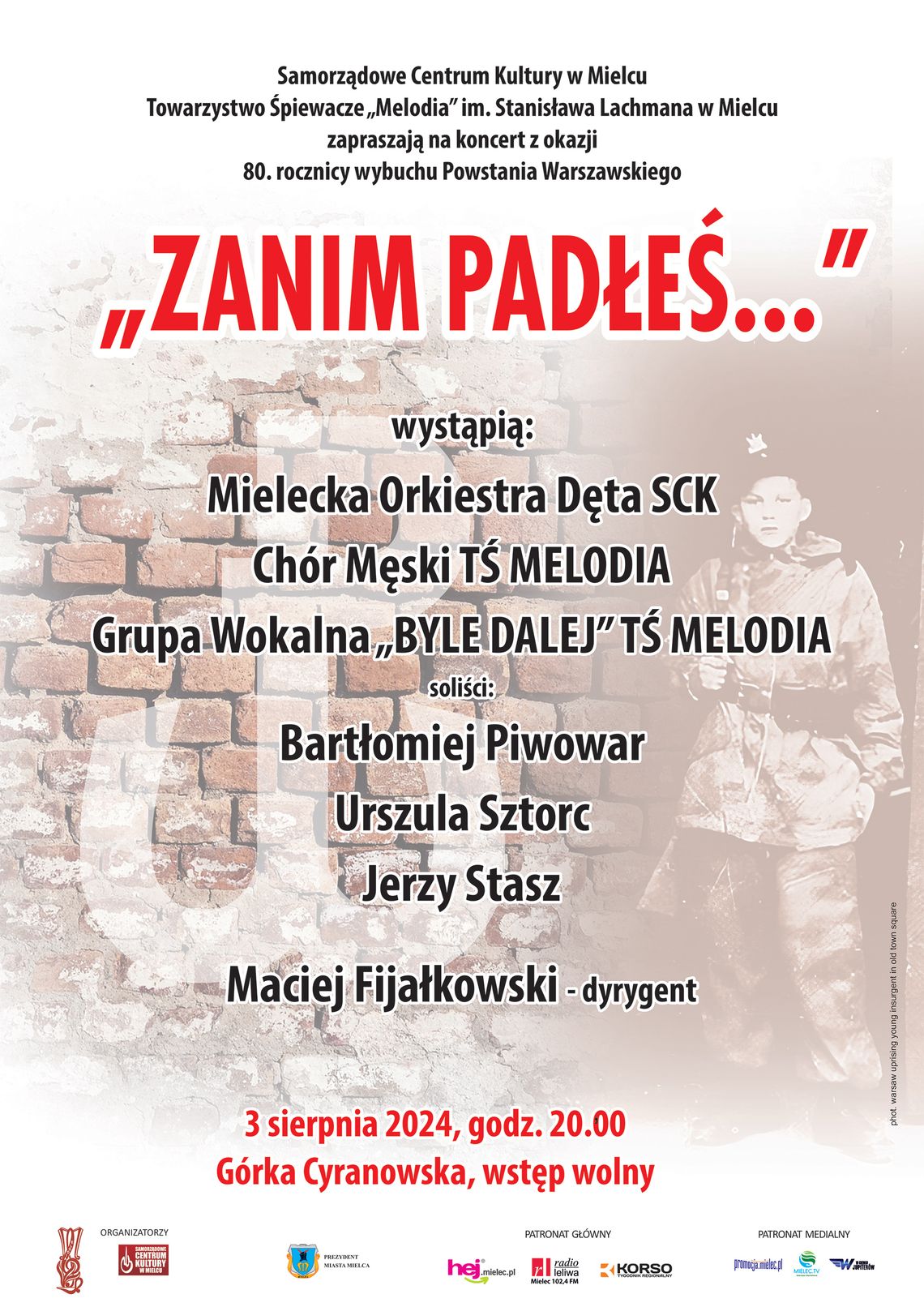 Koncert z okazji rocznicy 80. rocznicy Powstania Warszawskiego