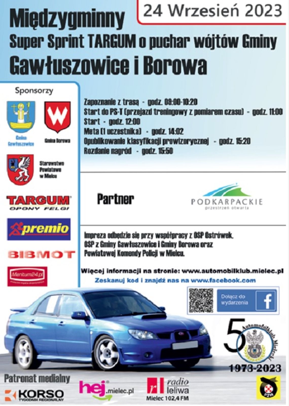 Miedzygminny "Super Sprint Targum" o puchar wójtów gminy Gawłuszowice i Borowa