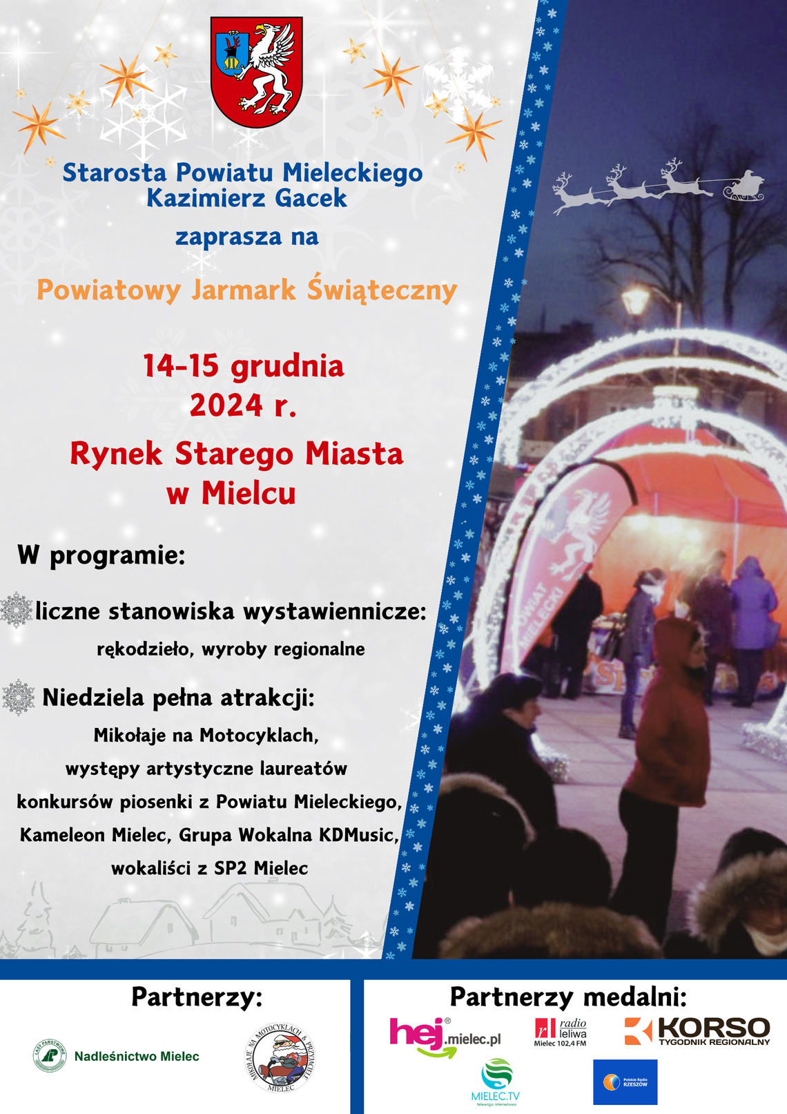 Mielec. W tym roku jarmark świąteczny potrwa dwa dni! Mielec. W tym roku jarmark świąteczny potrwa dwa dni!