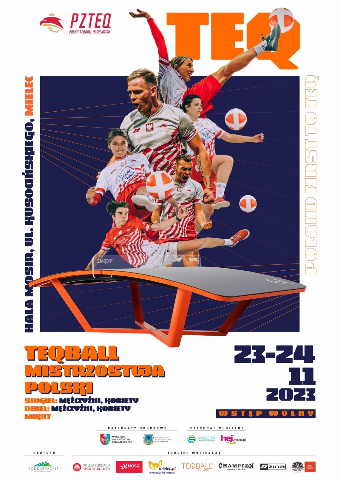 Najlepsi zawodnicy Teqball z Polski zagrają w Mielcu